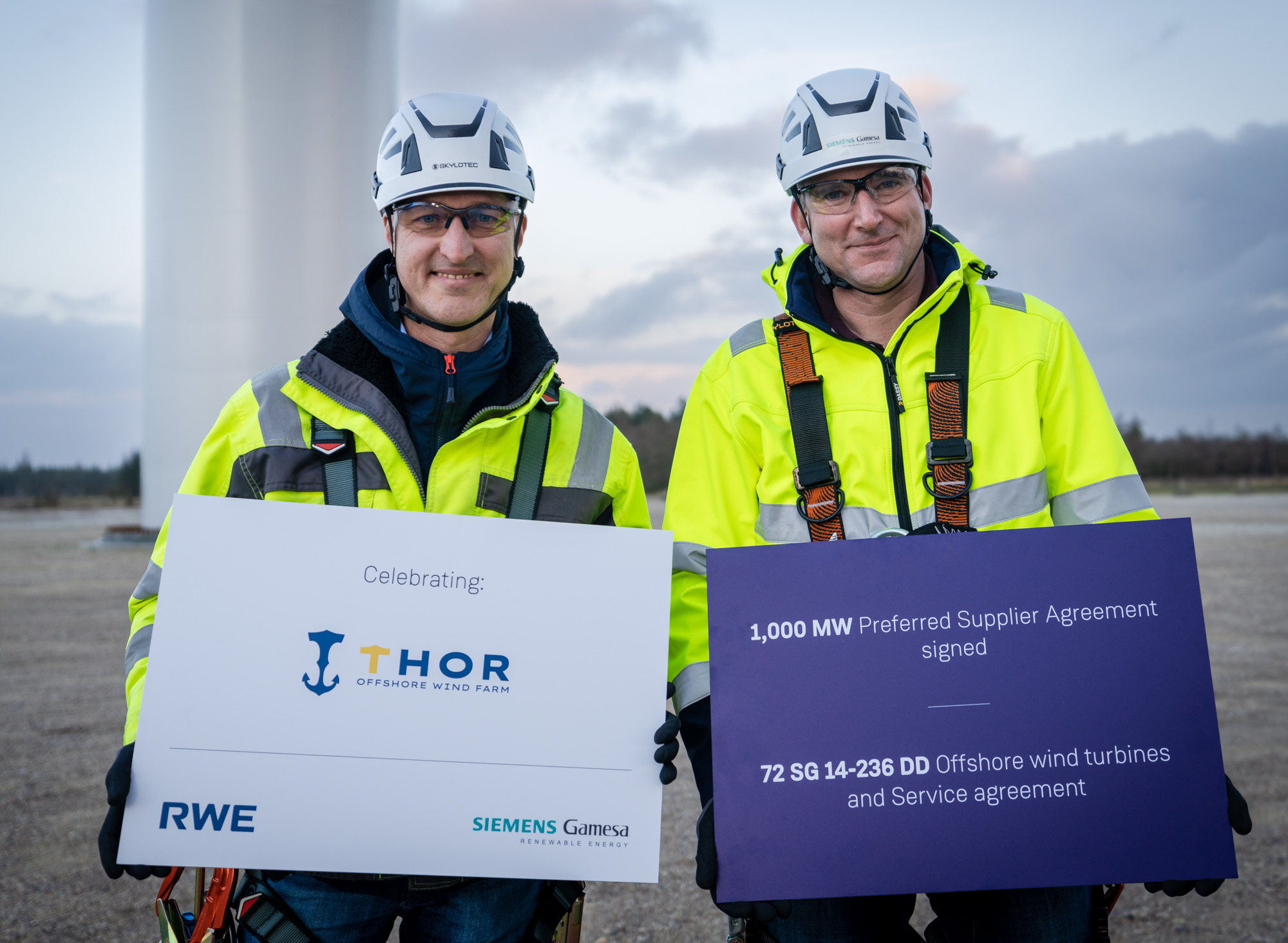 Thor: RWE selects Siemens Gamesa as preferred supplier for 1,000-MW offshore wind farm  in Denmark
